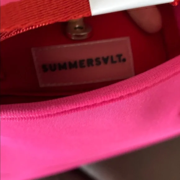 Stylish summer salt Pink and Red Women's Tote Bag - Picture 5 of 7